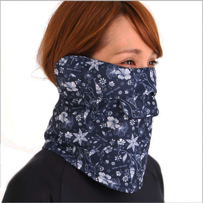 WHITE BEAUTY SUNSCREEN MASK LADIES TYPE C FLORAL, NAVY